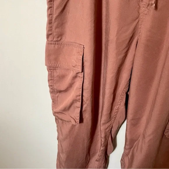 Abercrombie and Fitch Cargo Jogger Pull On Pants High Rise Brown Size XL - Picture 7 of 9